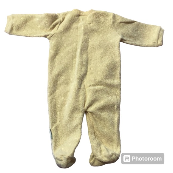 Little Me Baby Unisex 9M Months Yellow Footie Pajamas One Piece Zip Up Giraffe - Picture 2 of 4